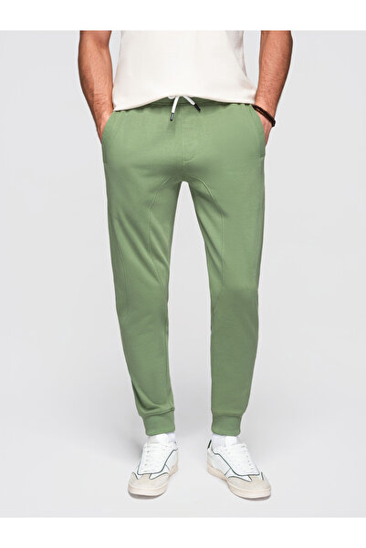 OMBRE Men's Cotton Sweatpants OM-PABS-0305 Green