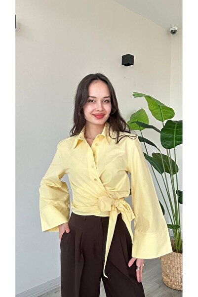 HAWWA STORE Belden Bağlamalı Gömlek