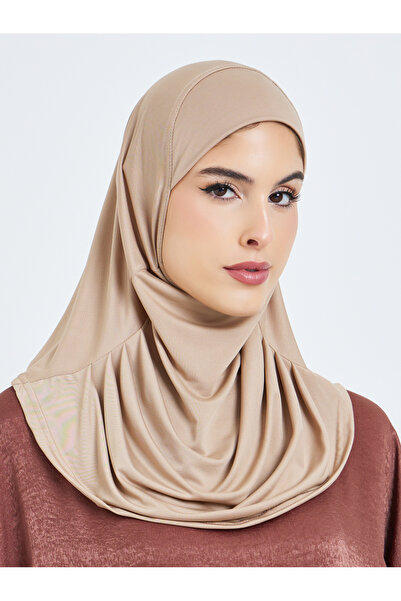 Amirah By Styli Beige Ready-to-Wear Hijab