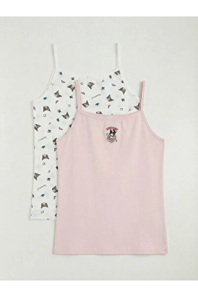 LC Waikiki Set de cu imprimeu maiouri pentru fete Pink Kuromi