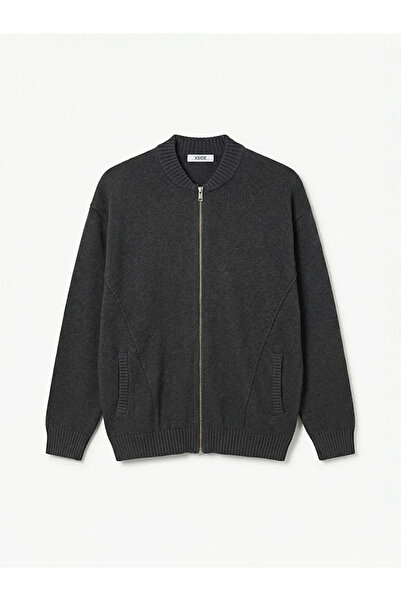 LC Waikiki Cardigan antracit, croială lejeră, pentru bărbați