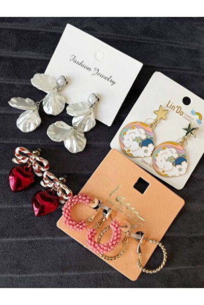 Luxiva 5 Pairs of Minimal Trend Women's Earring Set Advantageous Package