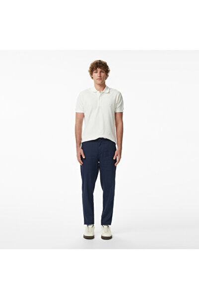 Lacoste Erkek Tapered Fit Lacivert Chino Pantolon