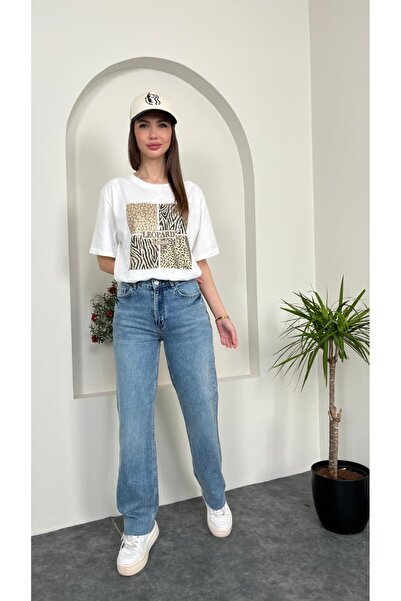 sahraozluk Raw Hem Straight Fit Jean Pants Blue