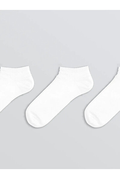 LC Waikiki White Men's Booties Socks 3-Piece