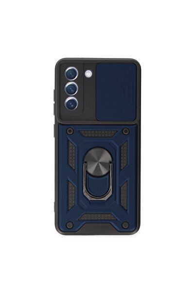 cepmoda حافظة سامسونج جالاكسي "S21 FE" ذات الطبقة المزدوجة - مع حلقة وحامل وك...