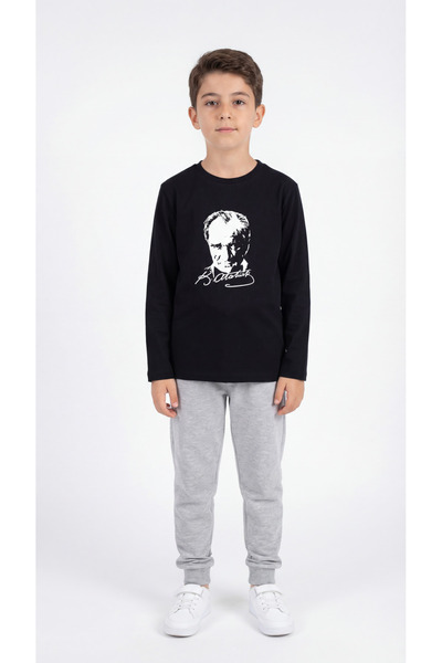 Mışıl Kids Μπλουζάκι για αγόρια Ataturk με τύπωμα