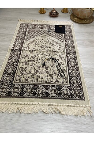 Kadifeteks Şık Seccade Seti – Seccade, Tesbih ve Yasin Kitabı İçeren Namaz Se...