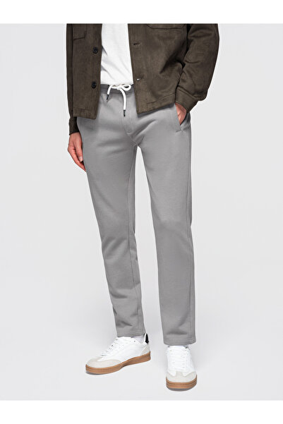 OMBRE Men's Cotton Sweatpants OM-PABS-0304 Grey