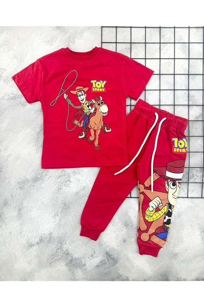 BEBEMER Zr 7020 Toy Story Printed Set (3-8 Years) Red