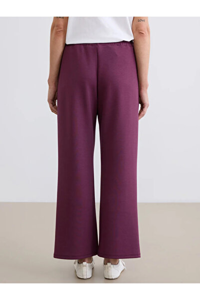 LC Waikiki Plum Elastic Waist Soft Touch Women's Sweatpants