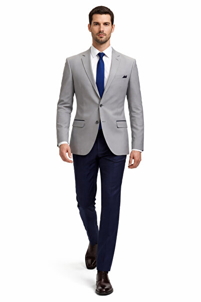 FABIO CASSEL Slim Fit Erkek Tek Ceket