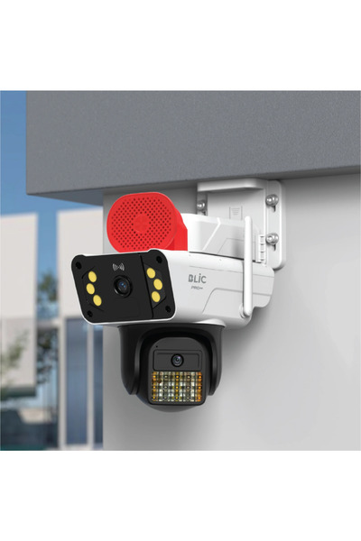 Blic BLM-94 6MP ÇİFT LENS ALARMLI WİFİ HAREKETLİ PTZ DIŞ MEKAN KAMERA