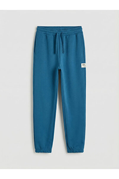 LC Waikiki Blue Elastic Waist Boys Jogger Sweatpants