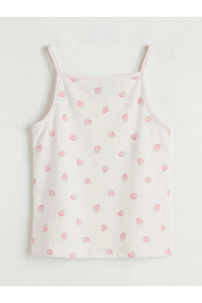 LC Waikiki Roz decolteu pătrat cu model Lenjerie intimă pentru fete, set de 2