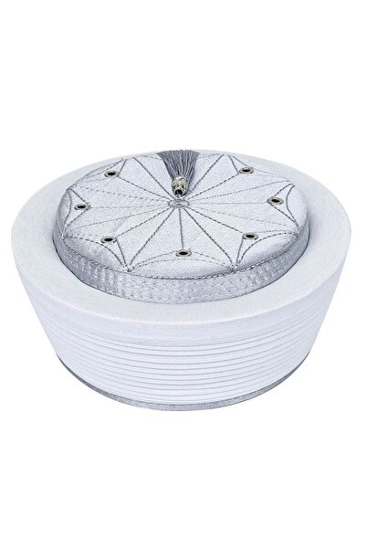 İkranur Ανδαλουσιανό Ύφασμα Ιμάμ Σαρίγκε Σε Γκρι Χρώμα - Ύφασμα Κουφάμ Σε Γκρ...