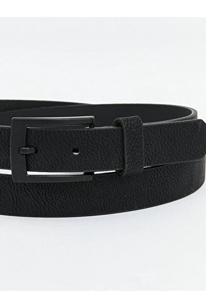 LC Waikiki Μαύρη δερμάτινη ανδρική ζώνη