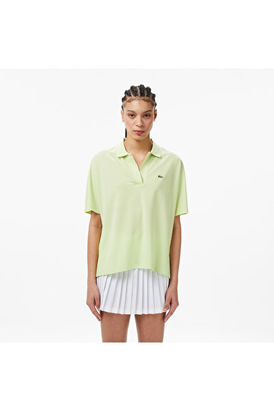 Lacoste Kadın Relaxed Fit Açık Yeşil Polo