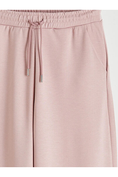 LC Waikiki Pembe Geniş Paça Soft Touch Kadın Eşofman Altı