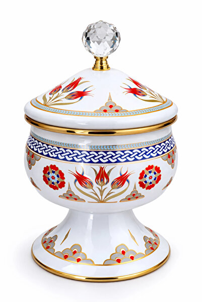 PR HOME Lalezar Emaye Ayaklı Şekerlik