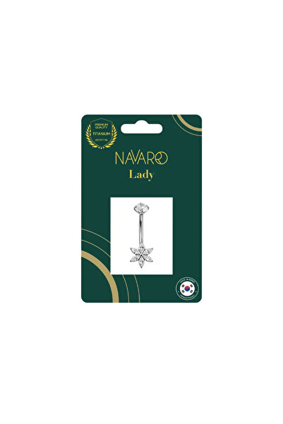 NAVARRO Navarro Silver Titanium Belly Ring - NPL-S009