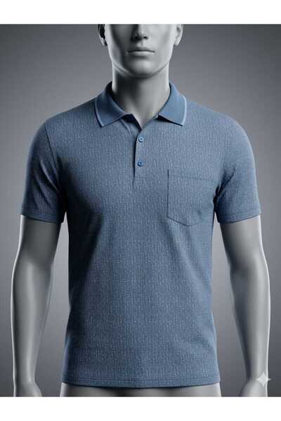 giyimcikrt POLLBRAND BABA TSHIRT JAKARLI DESENLİ CEPLİ MODEL