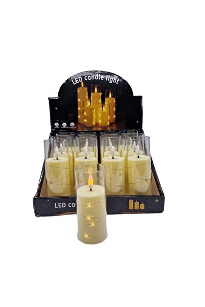 decotoys Lumanari led 12/SET 5cm x H 12,5cm S