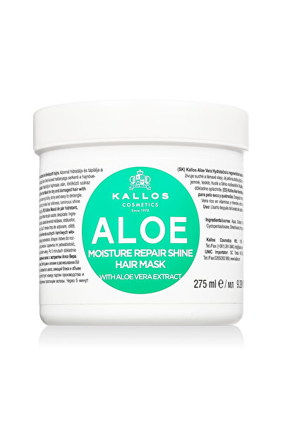 Kallos Cosmetics Маска за коса Kallos Aloe Vera Moisture Repair Shine 275 мл