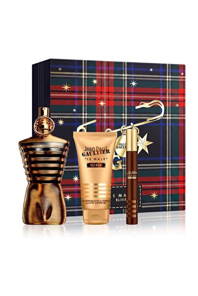 Jean Paul Gaultier Le Male Elixir Parfum 125 ml + Parfum MINI 10 ml + SG 75 m...