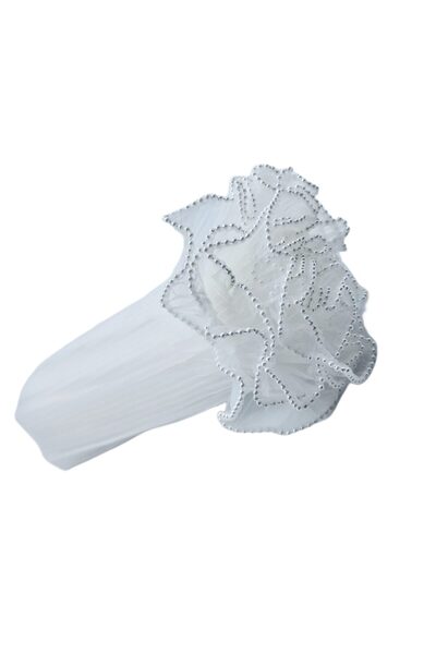 decotoys White veil flower packaging 3/set