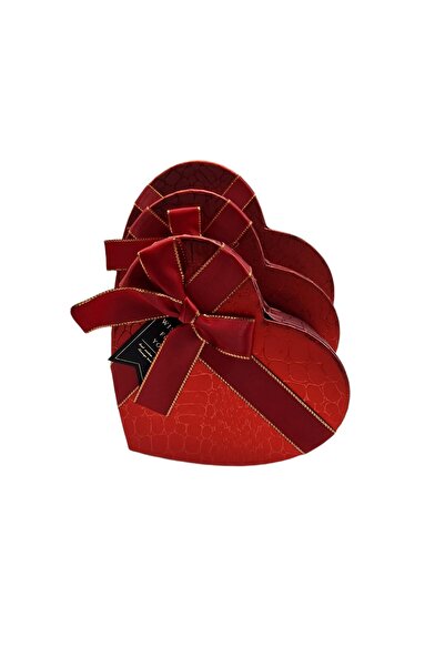 decotoys Heart cardboard box 3/set