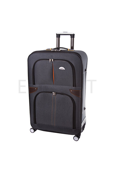 decotoys Suitcase M black textile 1PS
