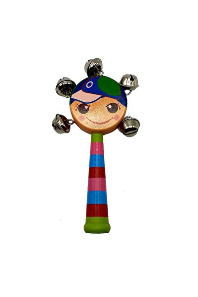 decotoys Sunatoare lemn cu zurgalai baiat cu sapca