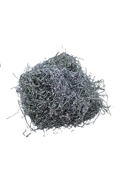 decotoys Iarba decorativa artificiala 50g Argintiu cu sclipici