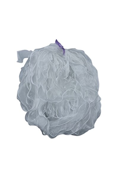 decotoys White decorative veil roll 50m x 7cm