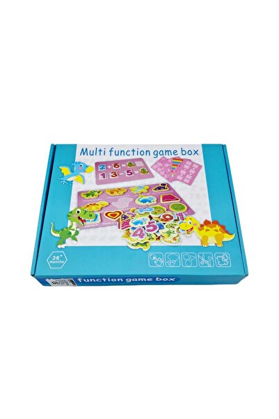 decotoys Puzzle multifuctional cu cifre si dinozauri