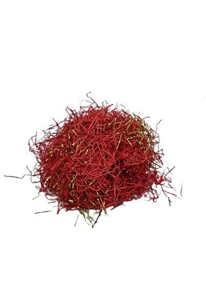 decotoys Iarba decorativa artificiala 50g Roșu cu sclipici