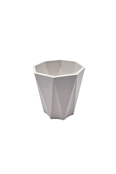 decotoys Plastic flower pots white M 3/set