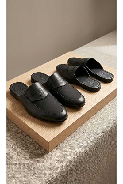 w white stars sports & wear Armalı Leather Slippers Pc-289 Dowry House Comfor...