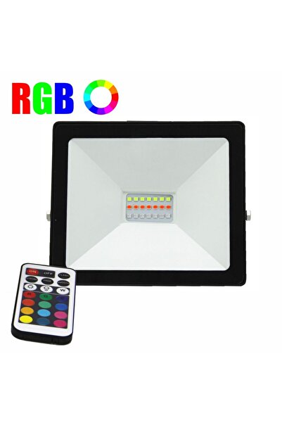 Luxera Lighting Proiector LED RGB 16 culori, 20W, IP 65, telecomanda IR inclusa