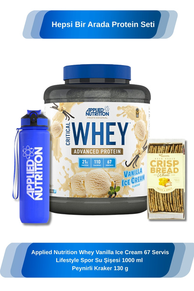 applied nutrition Whey Protein Vanilla Ice Cream 67 Servis Hediyeli Suluk 100...