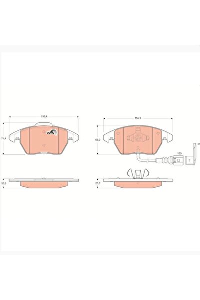 TRW Set placute fata