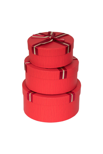decotoys Cutie carton rotunda 3/set rosu