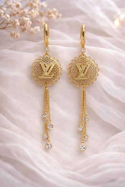 Inovius Елегантни обеци, позлатени медни - LMG4027