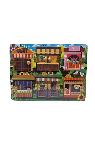 decotoys Puzzle Lemn cu balamale