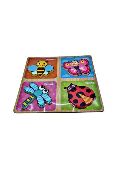 decotoys Puzzle Lemn Insecte