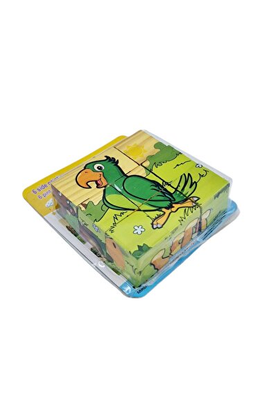 decotoys Puzzle lemn cub animale salbatice