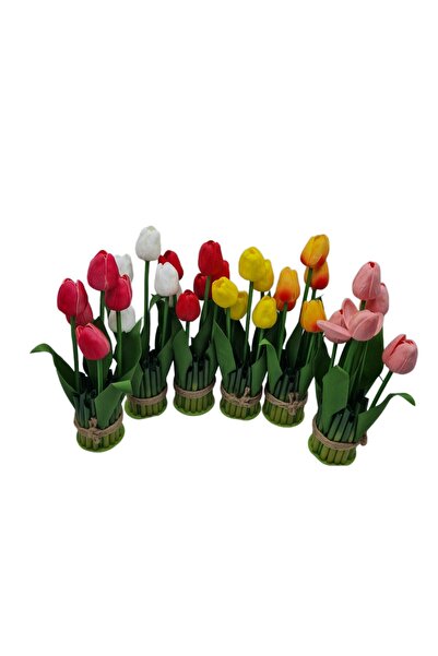 decotoys Buchet din flori artificiale 5 lalele 6/set