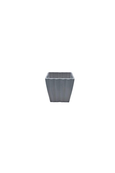 decotoys Ghiveci plastic pentru flori alb M 3/set