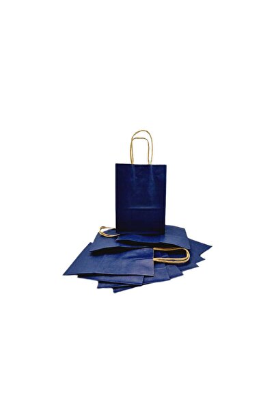 decotoys Navy blue gift bags S 2 sets